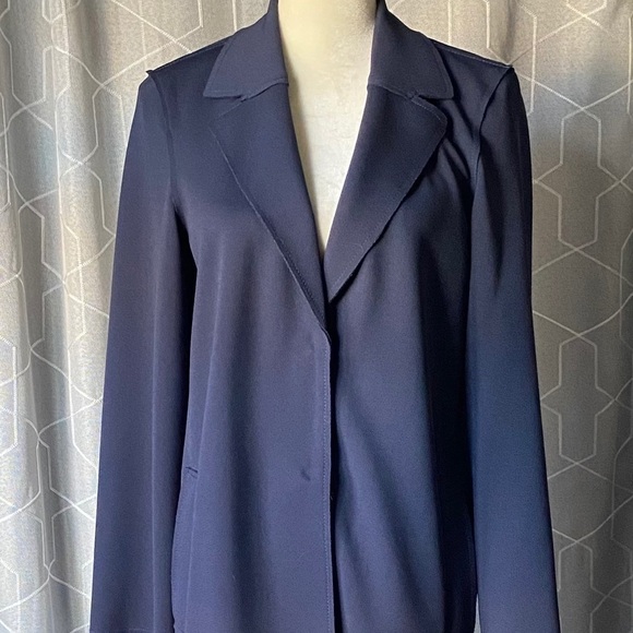 COPY - NWT-H&M LONG COAT-STREETWEAR-DARK BLUE-SIZ… - Picture 3 of 13